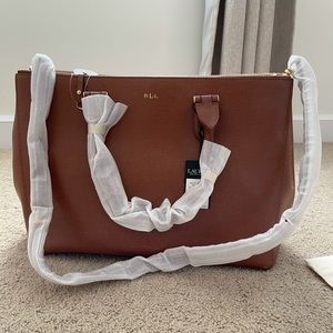 NWT Lauren Ralph Lauren Newbury Double Satchel